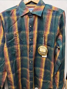 Resistol Men's Parker large plaid button-down western shirt